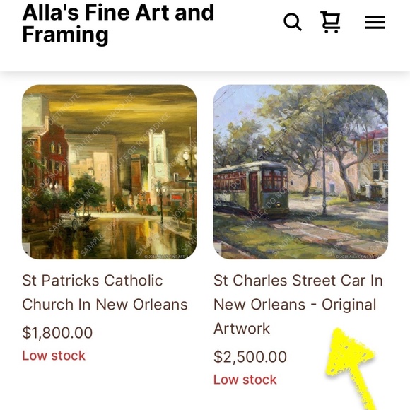 Y2K I Streetcar St. Charles Ave. New Orleans by Ukrainian Artist Roman Motuzok - Picture 12 of 13